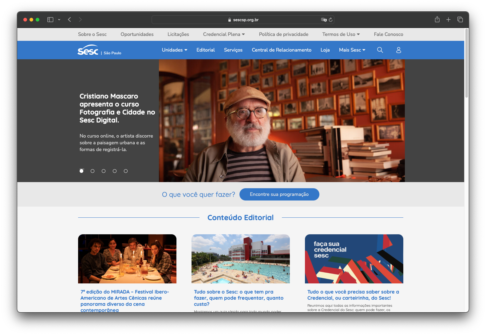 Portal Sesc São Paulo
